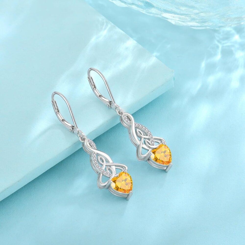 Infinity Celtic Knot Dangle Earrings Sterling Sil… - image 5